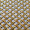 Diamond Woven Brass Grille – 5mm Reeded